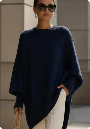 Dicker, lockerer Damen-Strickpullover