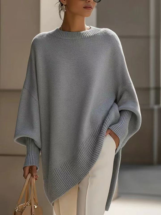 Dicker, lockerer Damen-Strickpullover
