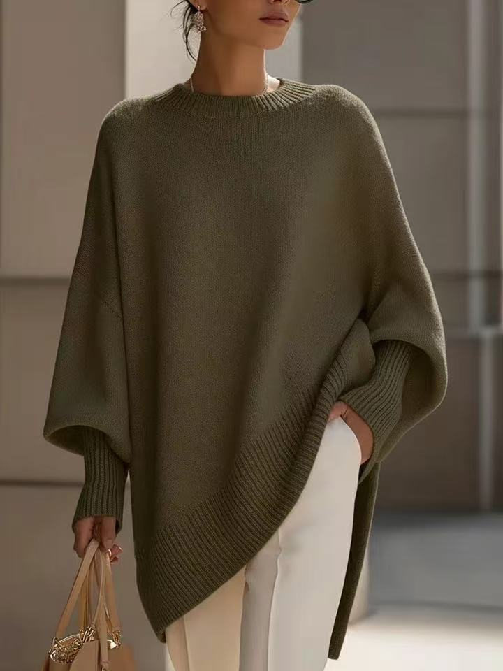 Dicker, lockerer Damen-Strickpullover