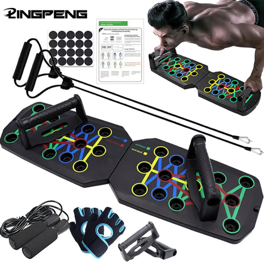 Ultimate Push-Up Board Set - Portable & Multifunctional Fitness Equipment for Total Body Training!