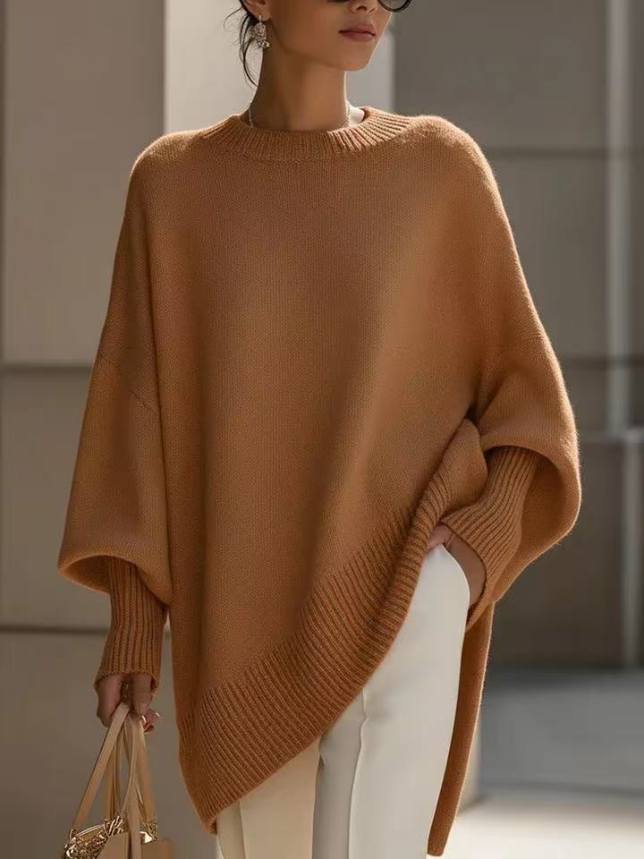 Dicker, lockerer Damen-Strickpullover